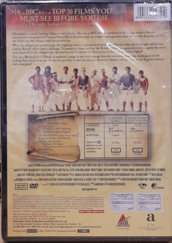 Lagaan - Aamir Khan - Bollywood Hindi Movie DVD 2-Disc Edition (PAL All Region) - Picture 2 of 2