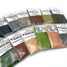 KRYSTAL DUB - Hareline Fly Tying Rabbit Fur & Ice Dubbing Mix Nymph Caddis NEW!
