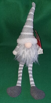 BRANDNEU! SITZGONKERT - WEIHNACHTSDEKORATION - PLÜSCHWAGEN MIT BAUMELNDEN BEINEN