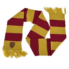 Wizard World Of Harry Potter Scarf Gryffindor Striped Fringe Acrylic