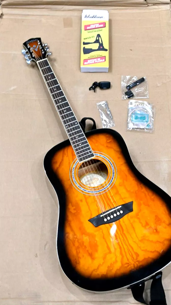 Washburn Premium Acoustic Guitar Pack Quilted Maple Top eBay