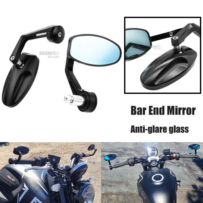 Vintage Round Mirrors Adjustable Pair Fit For KAWASAKI Z1000/R/SX