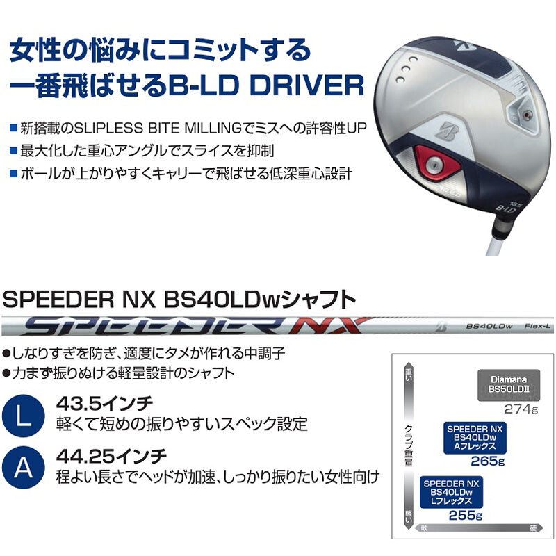 for Ladies BRIDGESTONE GOLF JAPAN 2024 B Series B-LD Driver for Ladies BRIDGESTONE GOLF JAPAN 2024 B Series B-LD Driver