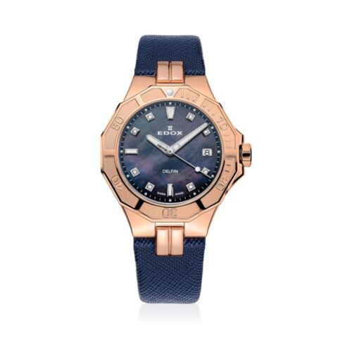 Edox reloj para mujeres Diver Date Lady 53020-37RC-NANR - Imagen 1 de 4