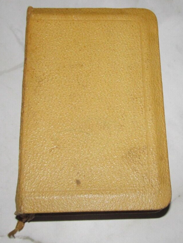 KJV, The King James Study Pocket Bible Leather Gold Gild Gilded WORN