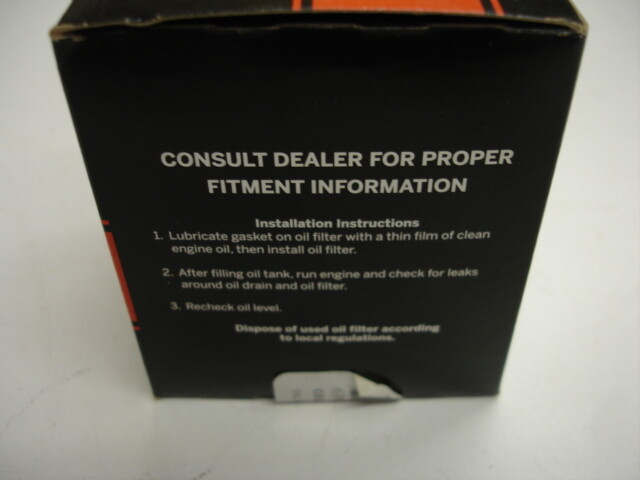 2 シール Harley Davidson Engine Oil Filter for all XB & Buell Models