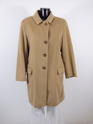 LUCIANO BARBERA Damen Winter Jacke Gr 38 DE / Braun Angora Kaschmir  ( S 3494 )