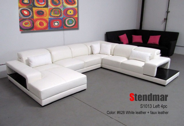 Modern Euro Style Leather Sectional Sofa Set S1013