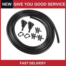 2 Pcs Windshield Washer Nozzle 2.5m Hose Kit For Gmc For Chevrolet 7133-232314b