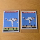 Sport Kings Gum Nolan Ryan MLB Baseball Card Lot (2) 1976 Vintage