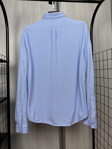 Polo Ralph Lauren knit oxford blue long sleeve shirt - Picture 8 of 13