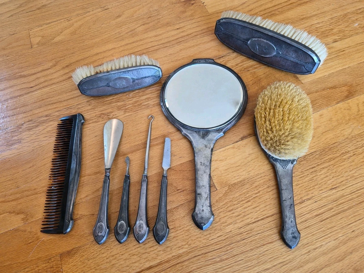 25+ Antique US Sterling Silver Brushes & Grooming Sets for sale