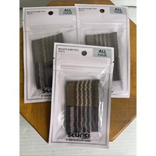 Lot of 3 Scunci Brunette Bobby Pins 50pcs All hair