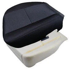 For 07-14 Silverado 1500 2500/3500HD Driver Bottom Cloth Seat Cover+Cushion Pad
