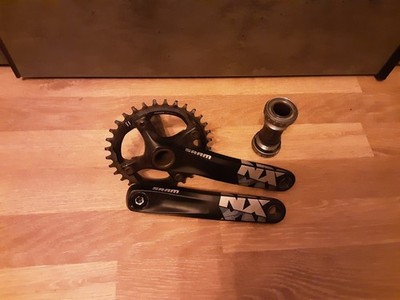 Sram Nx Kurbel mit Kettenblatt und Lager 175mm Schwarz Kurbel Kurbelgarnitur