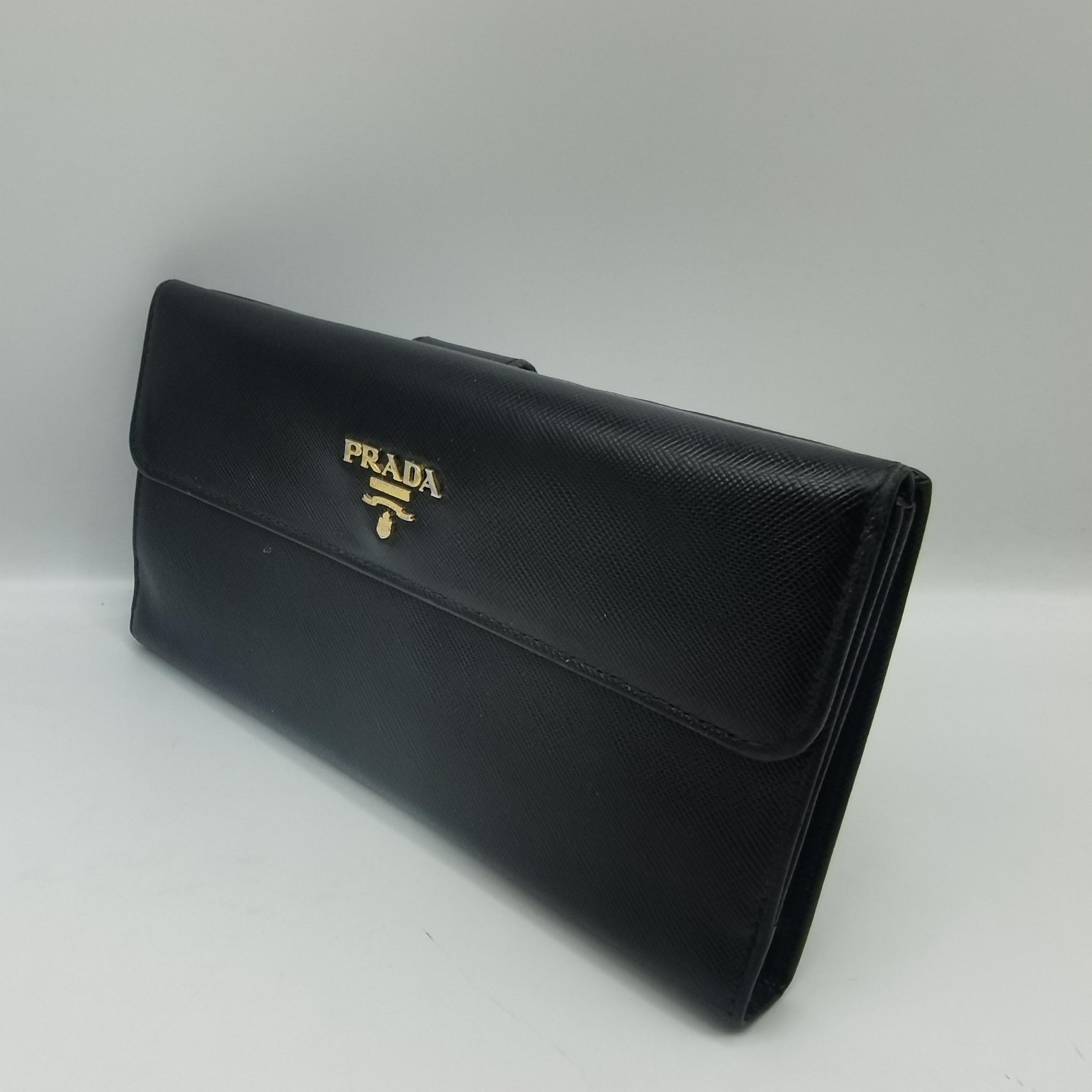Black Large Saffiano Leather Wallet - ## image 2