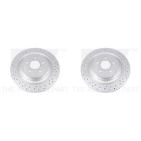 2X Nk Bremsscheiben 345Mm BelÜFtet Hinten Passend FüR Mercedes Gl Ml | 3133142