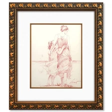 Pino (1939-2010)- Original Drawing on Paper "Untitled"