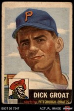 1953 Topps #154 Dick Groat Pirates 1 - POOR
