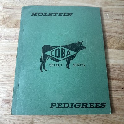 Vintage 1965 HOLSTEIN COBA Select Sires Pedigrees Cattle Breeding Catalog