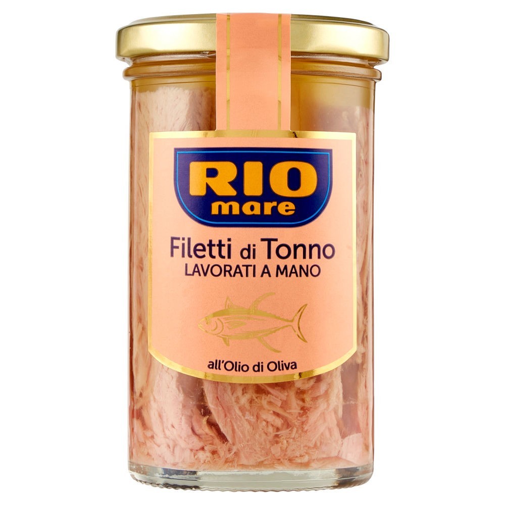 Rio mare Filetti di Tonno Lavorati a Mano all’Olio di Oliva 250 g