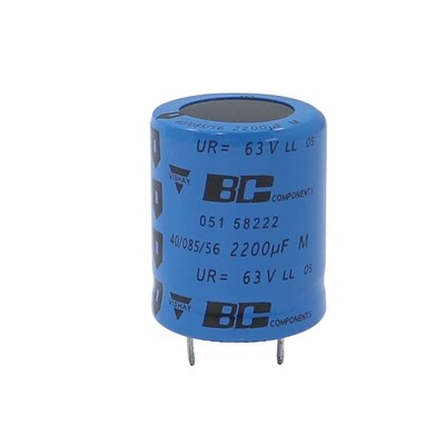 VISHAY/BC MAL205158222E3 Elektrolytkondensator 2200µF, 63V-, 85°C, 25x30mm, Elko