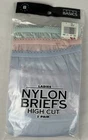NEW Vintage Trend Basics Nylon High Cut Briefs Panties Pack Of 3 Size 8 Granny