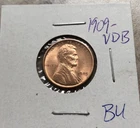 1909 VDB LINCOLN WHEAT PENNY IN STUNNING BU CONDITION!!