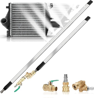 #ad 47quot; amp; 24quot; Radiator Cleaning Wand 2 Piece Set 4500 PSI Stainless Steel Dual Wat $113.98