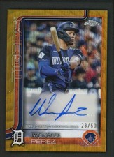 2025 WENCEEL PEREZ 23/50 AUTO TOPPS CHROME WAVE GOLD AUTOGRAPHS