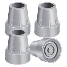 4 Pack Walking Cane Tips 7/8 Inch Crutch Tips Heavy Duty Rubber Cane Tips