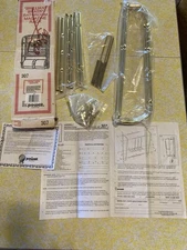 Vintage Powell 307 Brilliant Brass Bathroom Magazine Rack Hold 2 Rolls. NIB