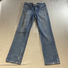 Carhartt Boys Jeans Size 4 Regular Blue Original Fit Straight Leg Denim