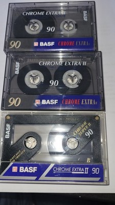 BASF Crome Extra 2 ,90Min. 3 Casetten gebraucht