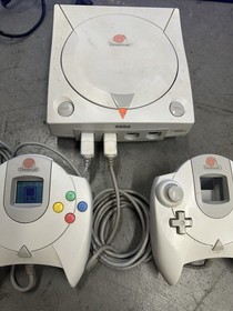 Sega Dreamcast System Console W/ 2 OEM Controllers, Cables, Memory Card HKT-7000