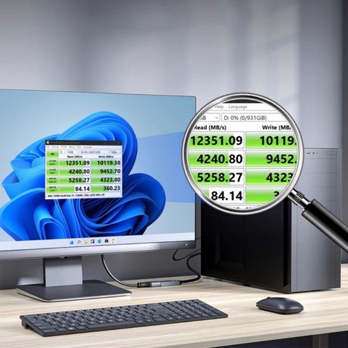 Boost Storage Performances M.2 NVME to PCIe5.0 Expansion Card 128Gbps Speed - Afbeelding 4 van 8