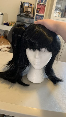 Black Kanao Tsuyuri Synthetic Wig w/ Clip on Side Ponytail