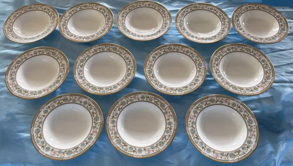 Beautiful Noritake Sakura Pattern 9704 Rimmed Bowls.Set of 12. Made in Japan! - Image 2 of 4