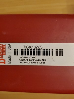 DORIAN QUICK CHANGE LATHE Cut-off TOOL HOLDER NH SGTBN25, 4-6