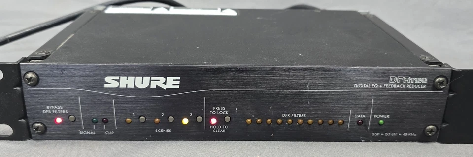 Shure DFR11EQ Digital EQ Feedback Reducer Limiter + Rack Mount - Image 4 of 4