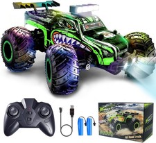 Remote Control Car, Rechargeable RC Monster Truck, 2.4Ghz All Terrain Off-Road R