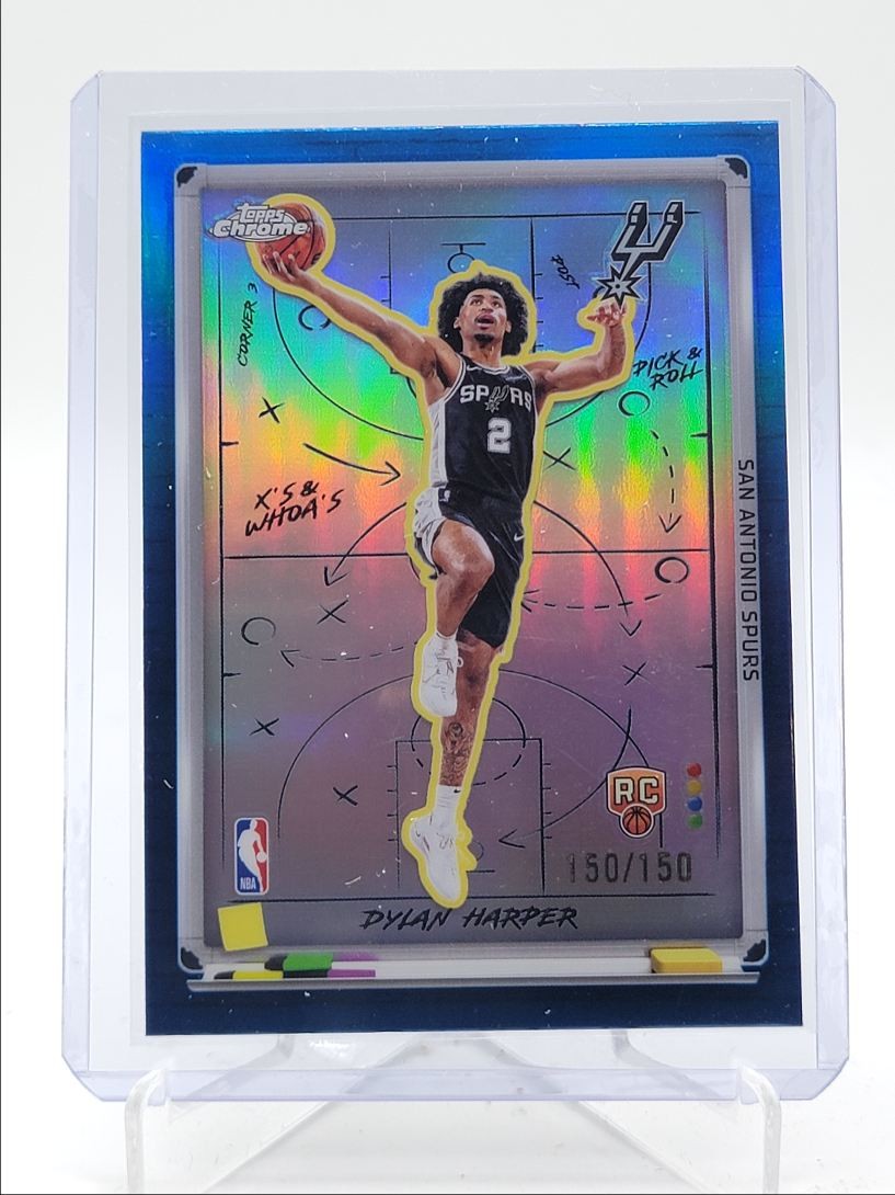 DYLAN HARPER 2025-26 TOPPS CHROME X'S & WHOA'S ROOKIE BLUE RC 150/150 Q4221