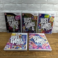 Just Dance 2 4 2014 2016 2017 Bundle Nintendo Wii CIB Tested 1 Yr Warranty