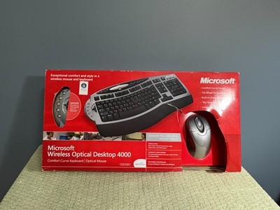 Microsoft Wireless Optical Desktop 4000 Comfort Curve Wireless Keyboard & Mouse