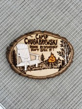 Camp Chugabrewski, Welcome Sign Man Cave Bar Sign Fun Gift Camping Sign