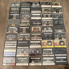 Lot Of 45 Cassette Tapes Maxell XLII 90, Sony, TDK SA90 Type 2 Type 1
