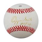 Ozzie Smith Cardinals Autographed Inscribed Official League Baseball JSA COA