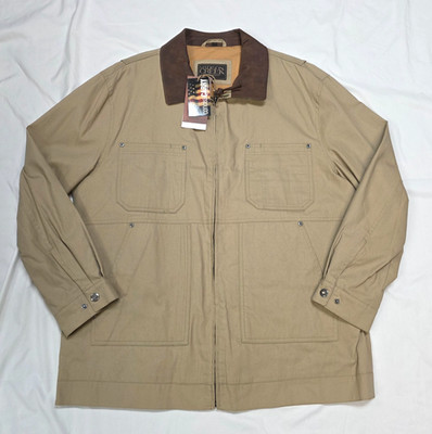 $375 New MADISON CREEK Chore Coat Men XL X-LARGE Tan Beige Conceal