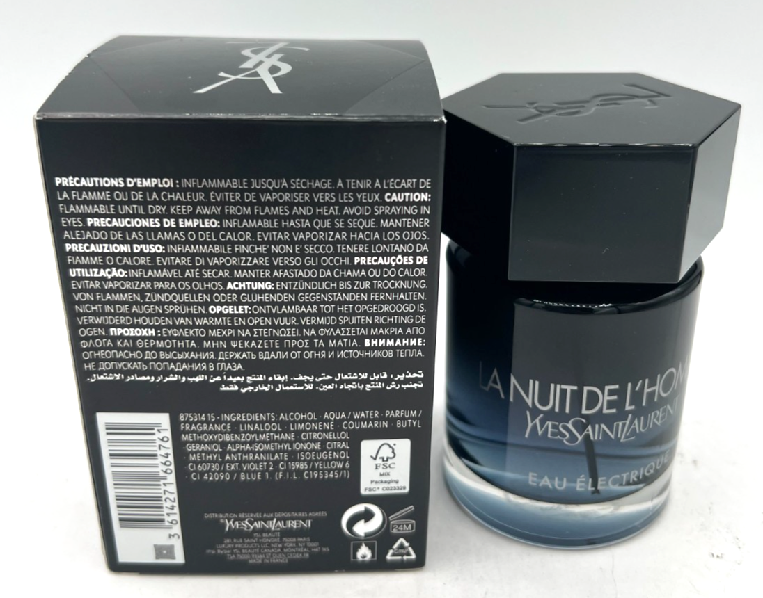 Yves Saint Laurent Eau Électrique エヴァ La Nuit De L'homme Eau ELECTRIQUE by Yves Saint Laurent 3.4