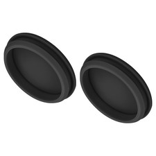 2pcs Silicone Snap in Locking Hole Plugs,58.6mm Narrow Groove 5mm Black